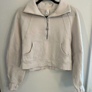 Lululemon Women's Creme Scuba Quarter Zip Size XS/S